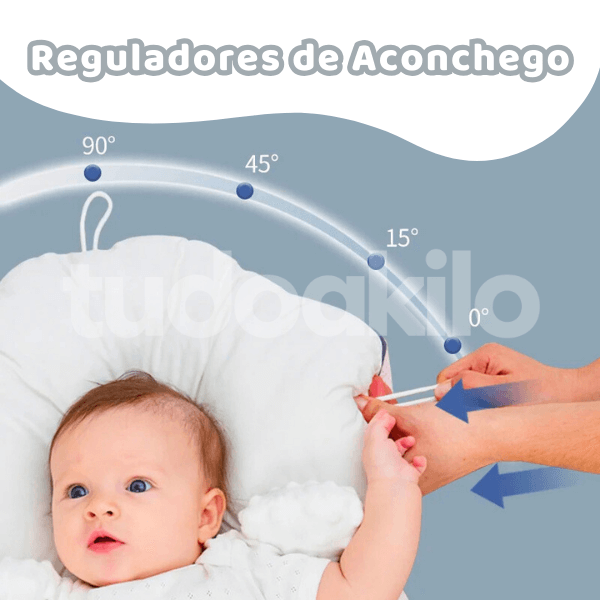 Travesseiro Anatômico para Bebês Hipoalergênico • Aconcheguinho - tudoakilo