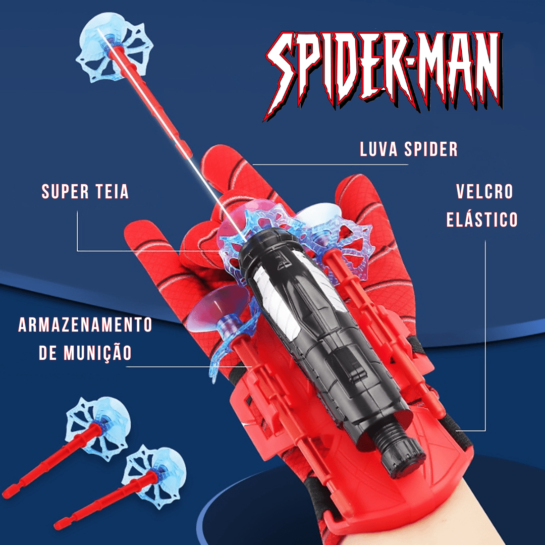 Super Lançador de Teia do Homem Aranha - tudoakilo