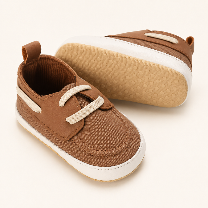 Sapatinho de Bebê Antiderrapante Mocassim Náutico, foto principal do produto
