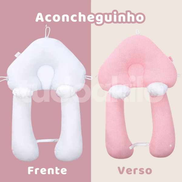 Travesseiro Anatômico para Bebês Hipoalergênico • Aconcheguinho - tudoakilo