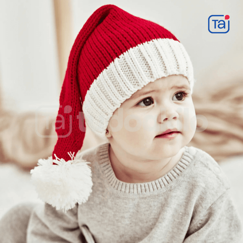 Gorro de Natal em Malha - Adulto e Infantil • Tai - tudoakilo