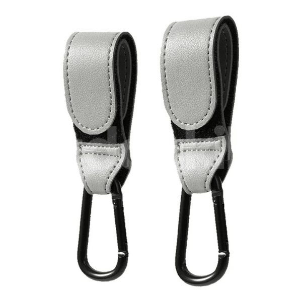 Gancho Carrinho de Bebê em Couro • 2 Unidades - tudoakilo