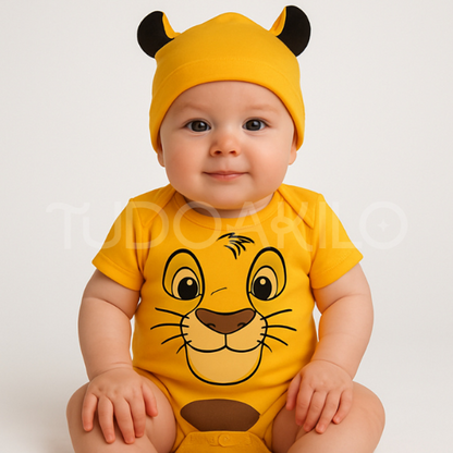 Body Bebê Temático Mêsversário • Kit 2 Peças  tudoakilo