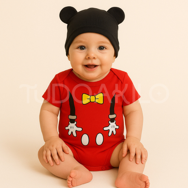 Body Bebê Temático Mêsversário • Kit 2 Peças  tudoakilo