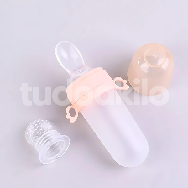 Kit Colher Dosadora e Porta-frutinha de Silicone • Pappatuti  tudoakilo