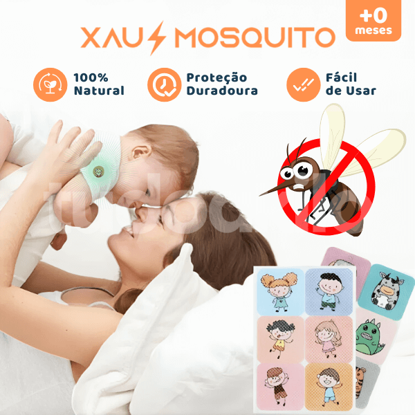 Kit 240 Adesivos Repelente 100% Natural • XAU MOSQUITO - tudoakilo