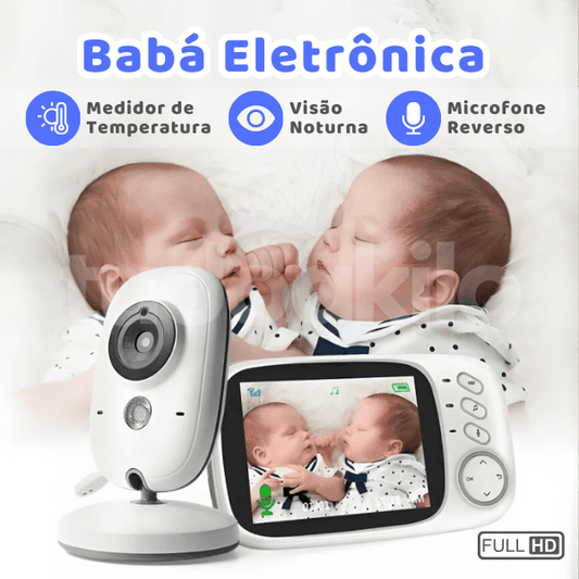 Babá Eletrônica Sem Fio Visão Noturna - tudoakilo