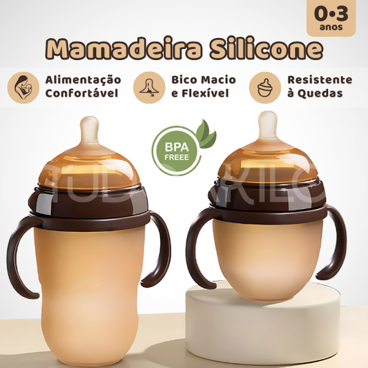 Mamadeira 100% de Silicone • Livre de BPA