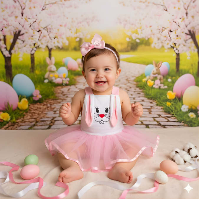 Body Jardineira Bebê Temático Páscoa • Kit 3/2 Peças  tudoakilo