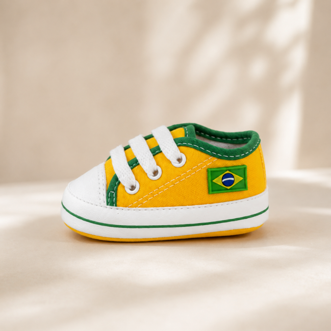 Sapatinho Bebê Copa 2026 Brasil  tudoakilo