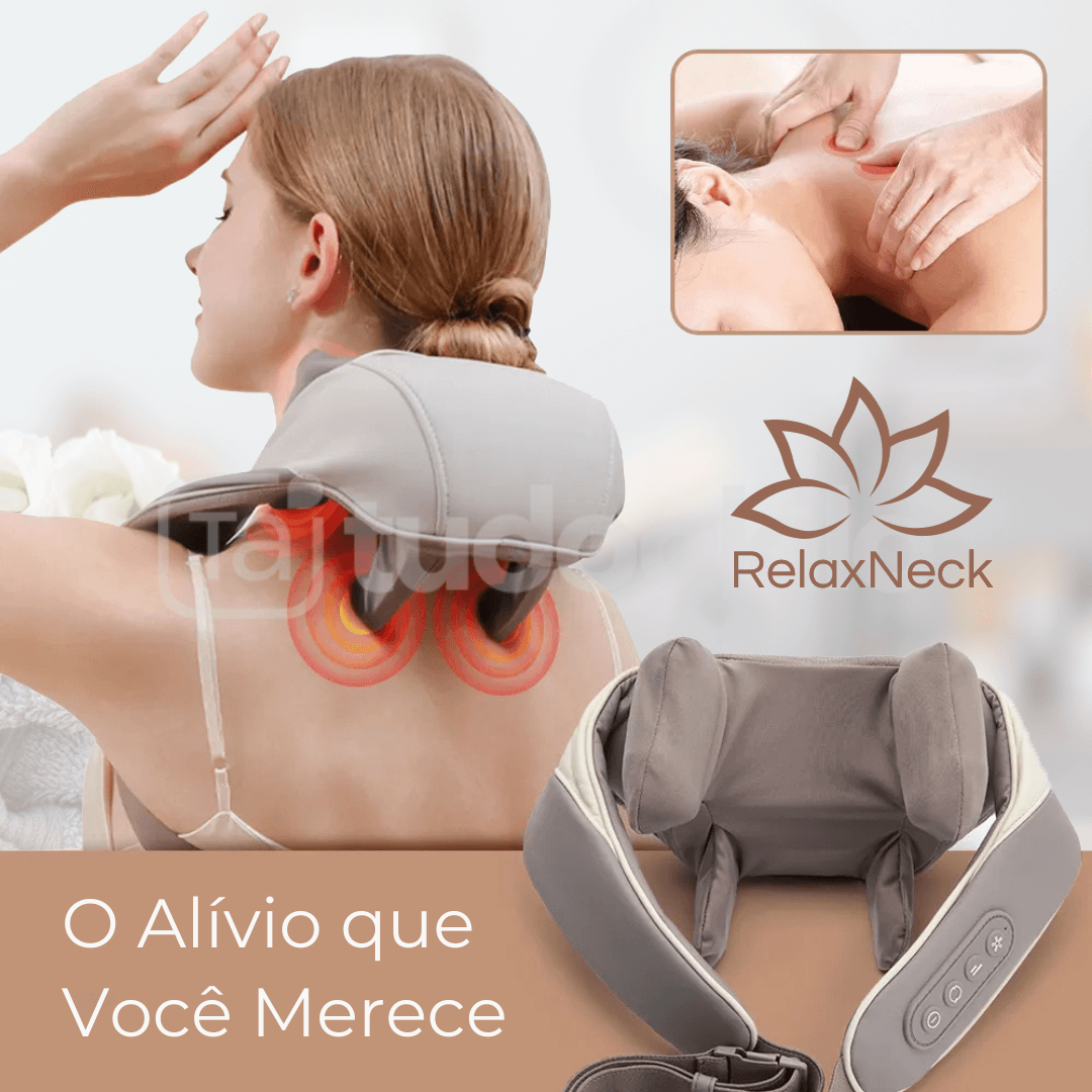 RelaxNeck™ - Massageador de Pescoço Portátil • Tai - tudoakilo