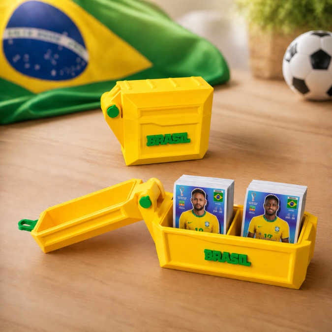 Porta Figurinhas Brasil Copa do Mundo 2026  tudoakilo