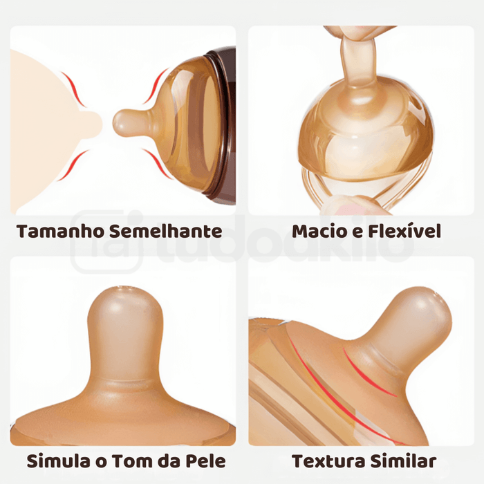 Compre 1 Leve 2 • Bico Mamadeira Tetadeira Silicone - tudoakilo