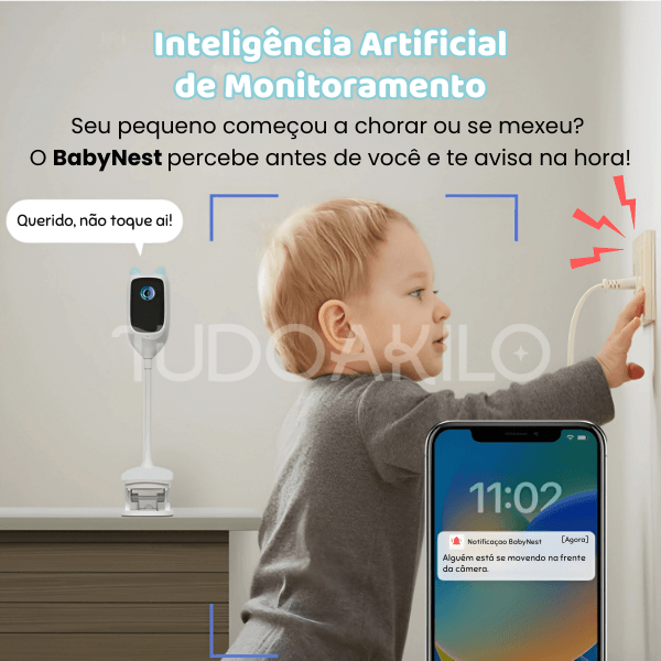 Babá Eletrônica BabyNest • Monitoramento Inteligente  tudoakilo