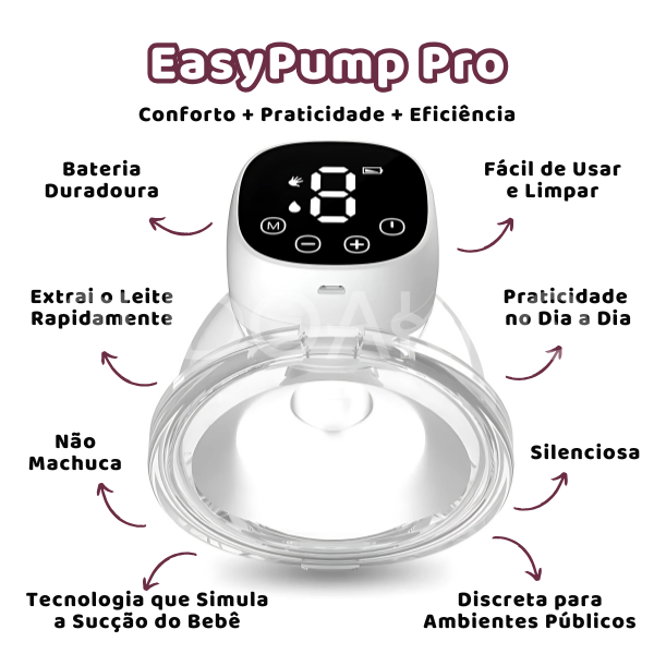 Bomba Extratora de Leite Elétrica • EasyPump Pro  tudoakilo