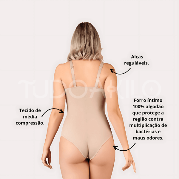 Body Modelador de Amamentação Pós-Parto Sem Bojo  tudoakilo