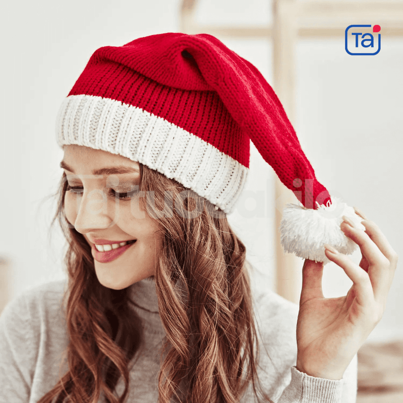 Gorro de Natal em Malha - Adulto e Infantil • Tai - tudoakilo