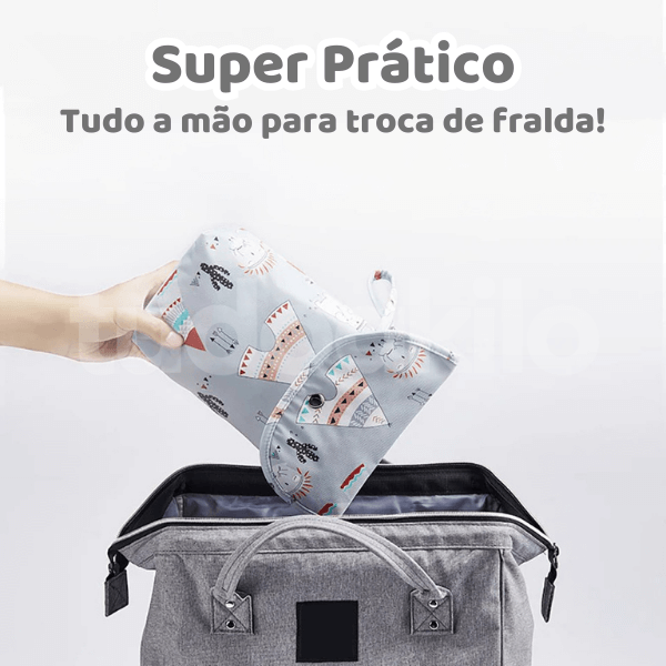 Saco Organizador de Fraldas Impermeável - tudoakilo
