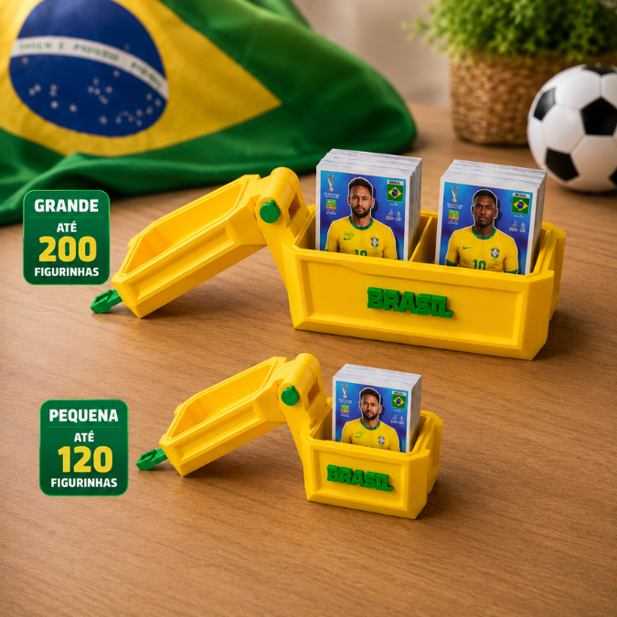 Porta Figurinhas Brasil Copa do Mundo 2026  tudoakilo