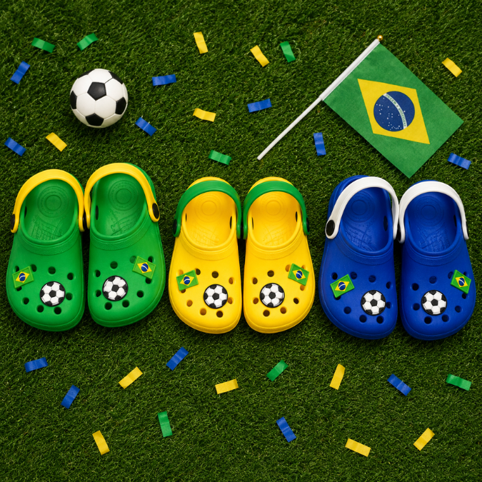 Sandália Babuche Infantil Brasil Copa do Mundo 2026  tudoakilo