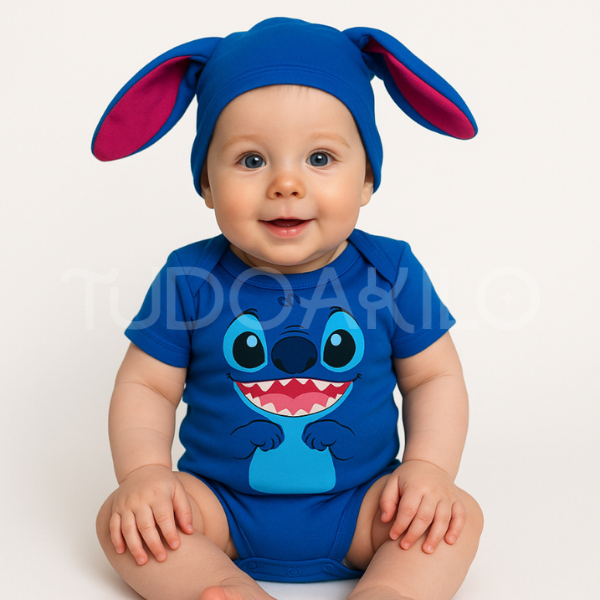 Body Bebê Temático Mêsversário • Kit 2 Peças  tudoakilo