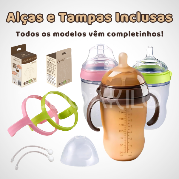 Mamadeira 100% de Silicone • Livre de BPA