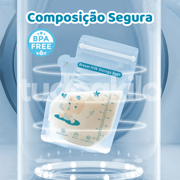 Kit 30 Sacos Para Armazenar Leite Materno 250ml - tudoakilo
