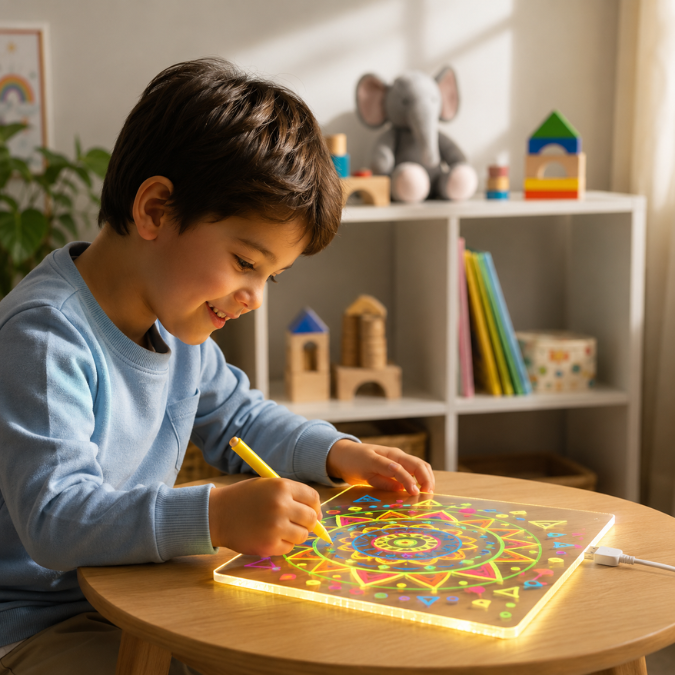 Quadro Mágico Led Neon Infantil  tudoakilo