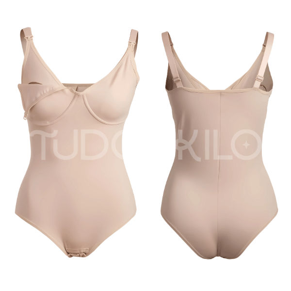 Body Modelador de Amamentação Pós-Parto Sem Bojo  tudoakilo