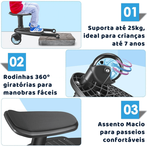 Suporte Para Carrinho Irmão Mais Velho • Stroller Board  tudoakilo
