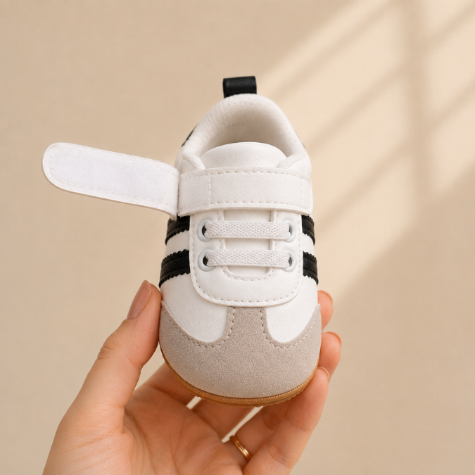 Tênis Bebê Sambinha Velcro Antiderrapante  tudoakilo