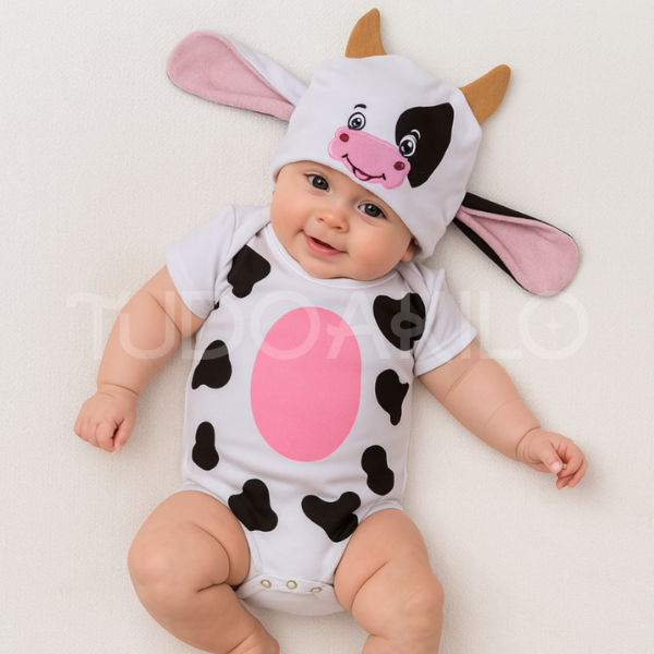 Body Bebê Temático Mêsversário • Kit 2 Peças  tudoakilo