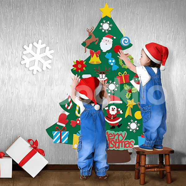 Árvore de Natal em Feltro Montessori + Brinde Especial - TudoAkilo