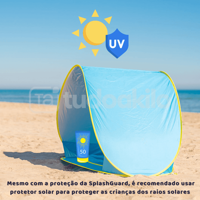 Barraca de Praia Infantil com Piscina e Proteção UV - tudoakilo
