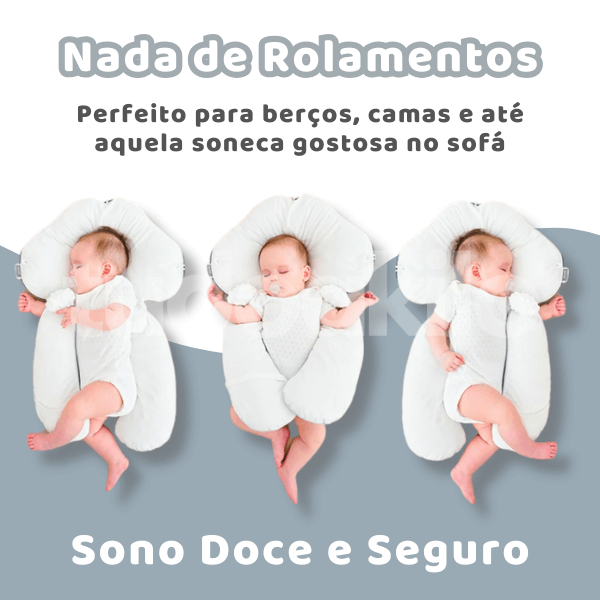 Travesseiro Anatômico para Bebês Hipoalergênico • Aconcheguinho - tudoakilo