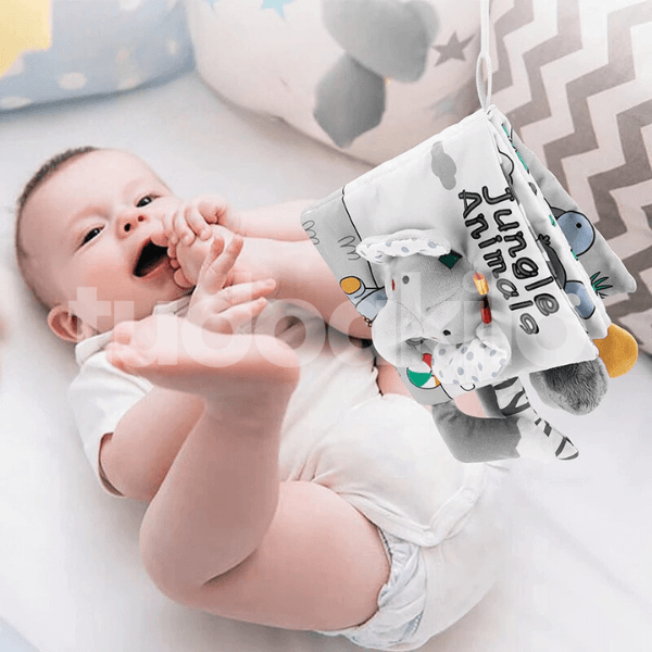 Livro de Pano Sensorial Animais - tudoakilo