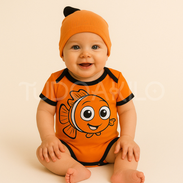 Body Bebê Temático Mêsversário • Kit 2 Peças  tudoakilo