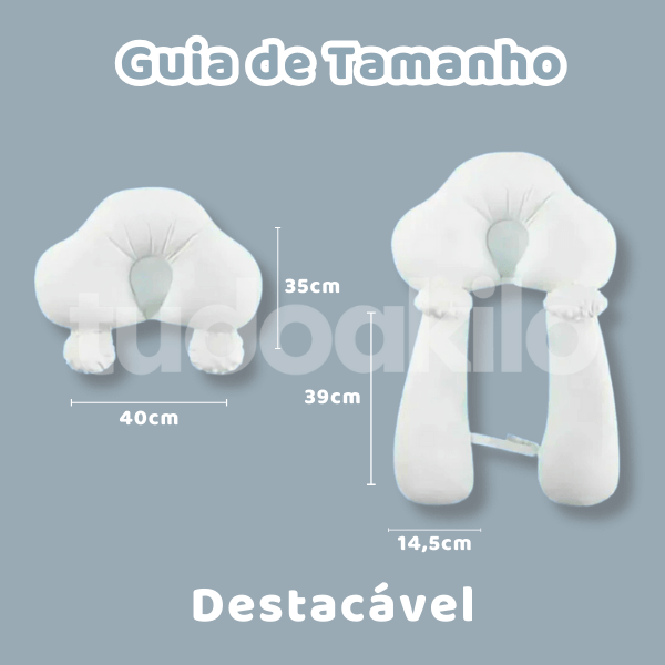 Travesseiro Anatômico para Bebês Hipoalergênico • Aconcheguinho - tudoakilo