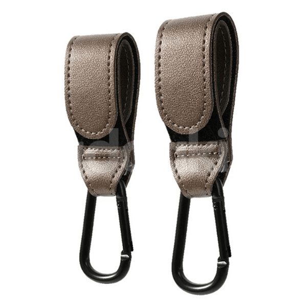 Gancho Carrinho de Bebê em Couro • 2 Unidades - tudoakilo