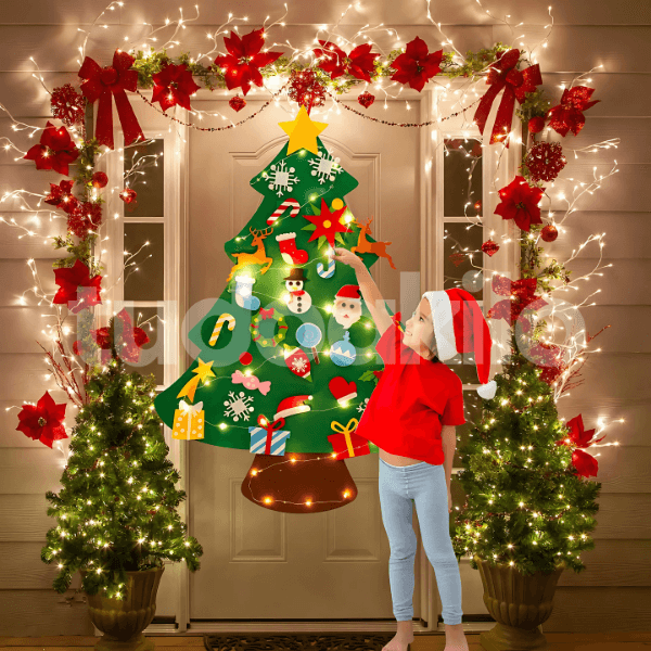 Árvore de Natal em Feltro Montessori + Brinde Especial - TudoAkilo