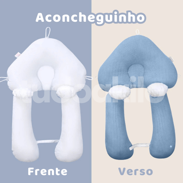 Travesseiro Anatômico para Bebês Hipoalergênico • Aconcheguinho - tudoakilo