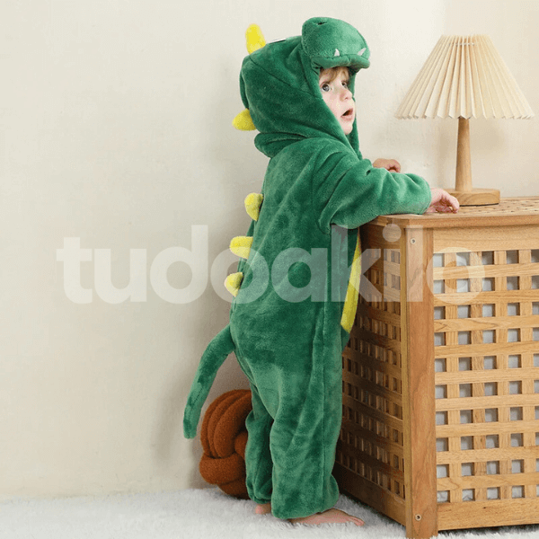 Macacão Pijama Inverno Infantil Bichinhos