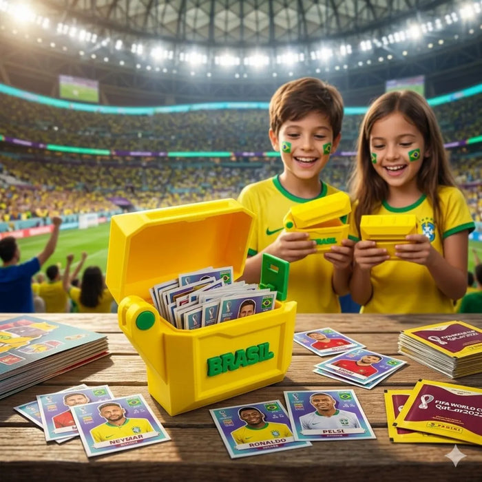 Porta Figurinhas Brasil Copa do Mundo 2026  tudoakilo