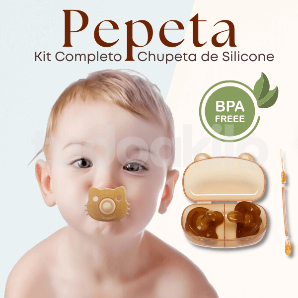 Kit Primeiro Colo • Mamadeira + Chupeta Silicone  tudoakilo