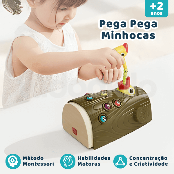 Pica-Pau Magnético Montessori - tudoakilo