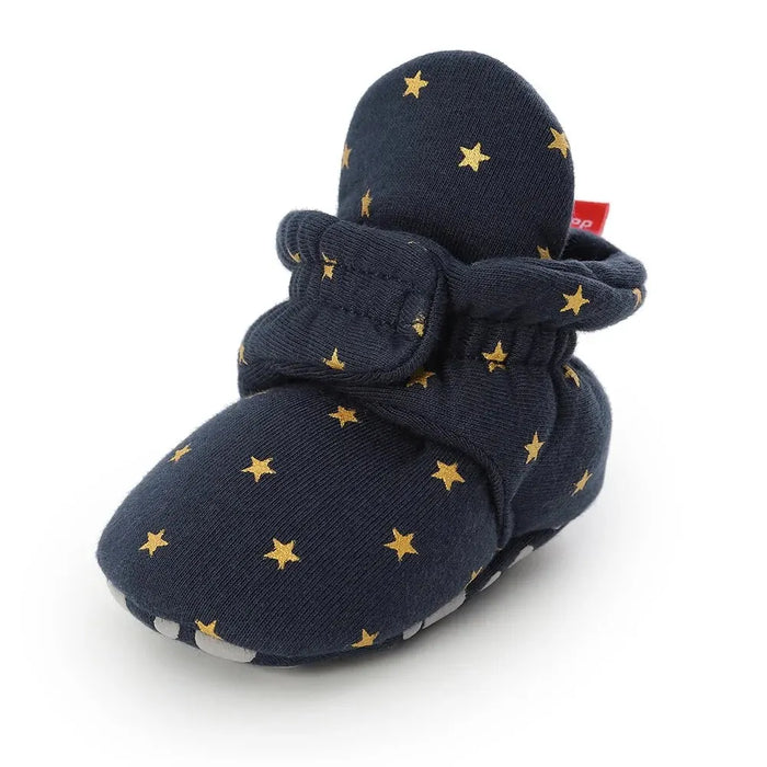 Botinha Pantufa de Bebê Estrelinha, par completo