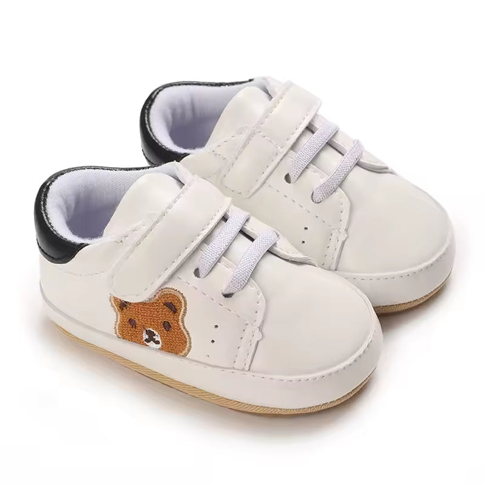 Sapatinho de Bebê Antiderrapante Urso, vista de cima