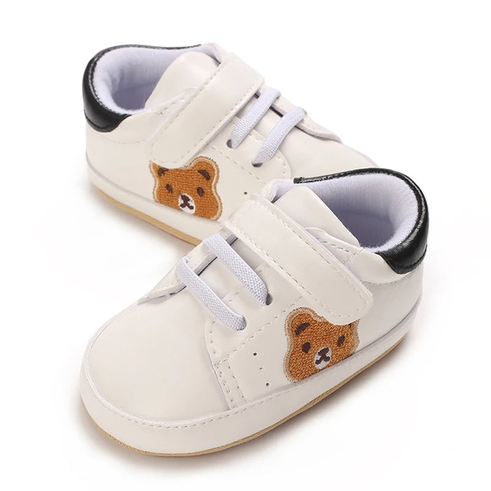 Sapatinho de Bebê Antiderrapante Urso, par completo