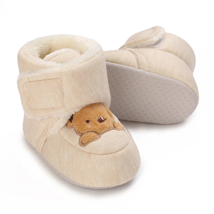 Moda bebê meninas meninos bonito macio dos desenhos animados algodão criança sapatos primeiro walker sapatos para recém-nascidos  tudoakilo