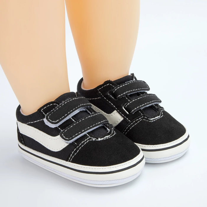 Meckior Unisex Canvas Sneakers, antiderrapante, sola de borracha, faixas xadrez, primeiros caminhantes, infantil, menino, menina, casual  tudoakilo